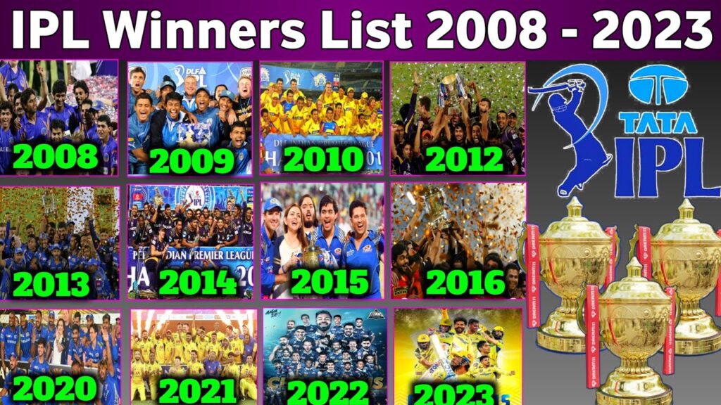 IPL Winners List 